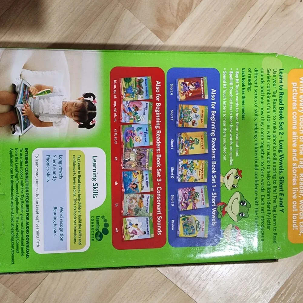 Leap Frog Learn to Read Book Set 2 (Long Vowels, Silent E Y) 6 book set